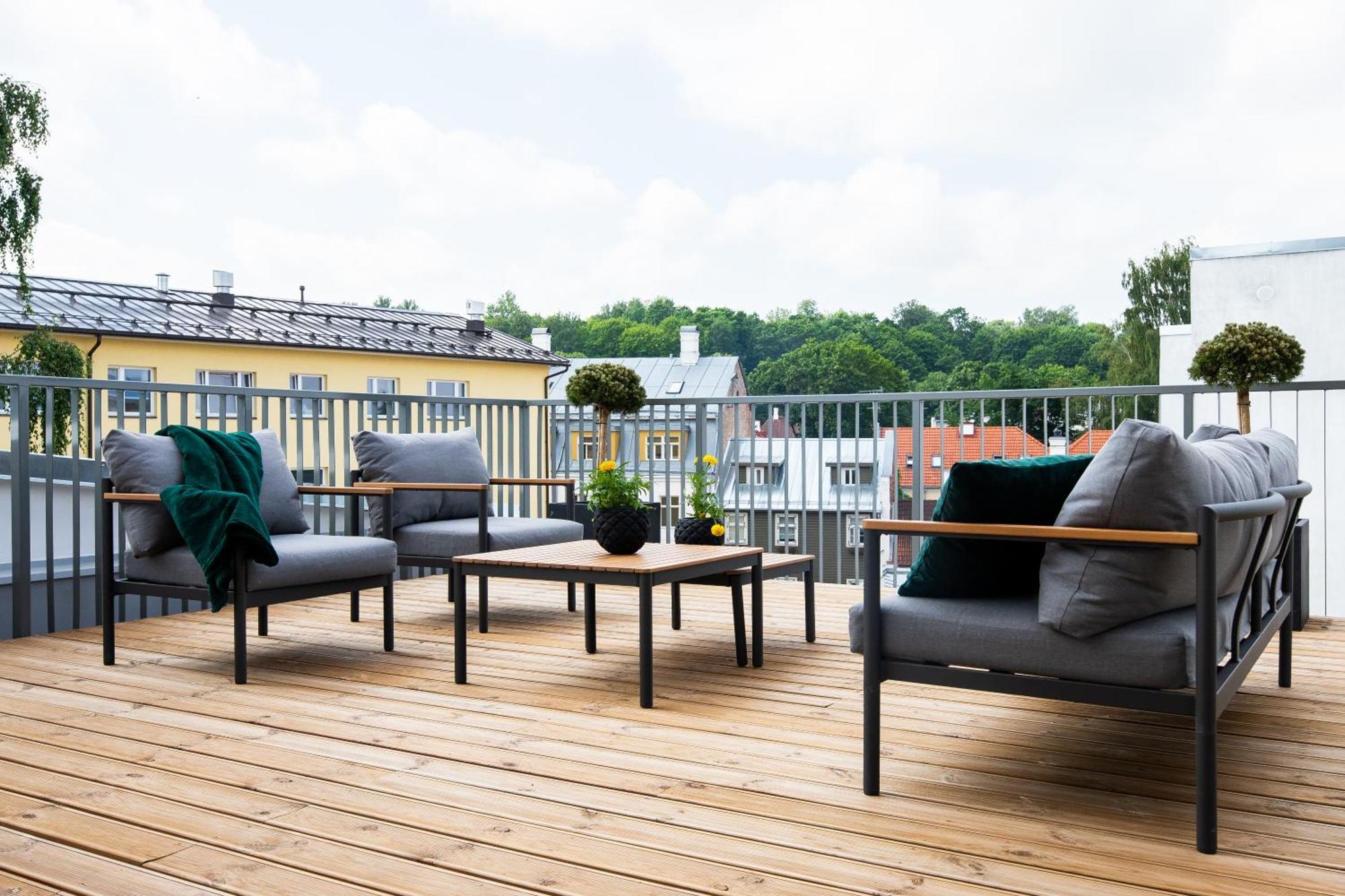 Tempus Te Premium Duo Lofts Tartu - Private Cinema, Gym And Terrace Leilighet Eksteriør bilde